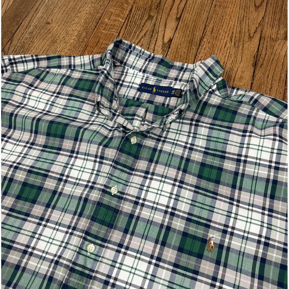 Polo Ralph Lauren Shirt Long Sleeve Button Up Dress Shirt Pony Logo Men's Sz 4XB